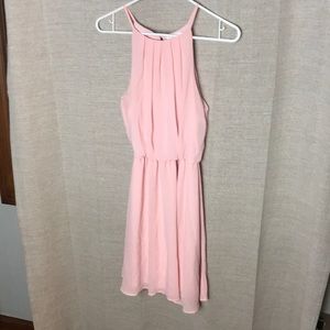 Pink bridesmaid style dress